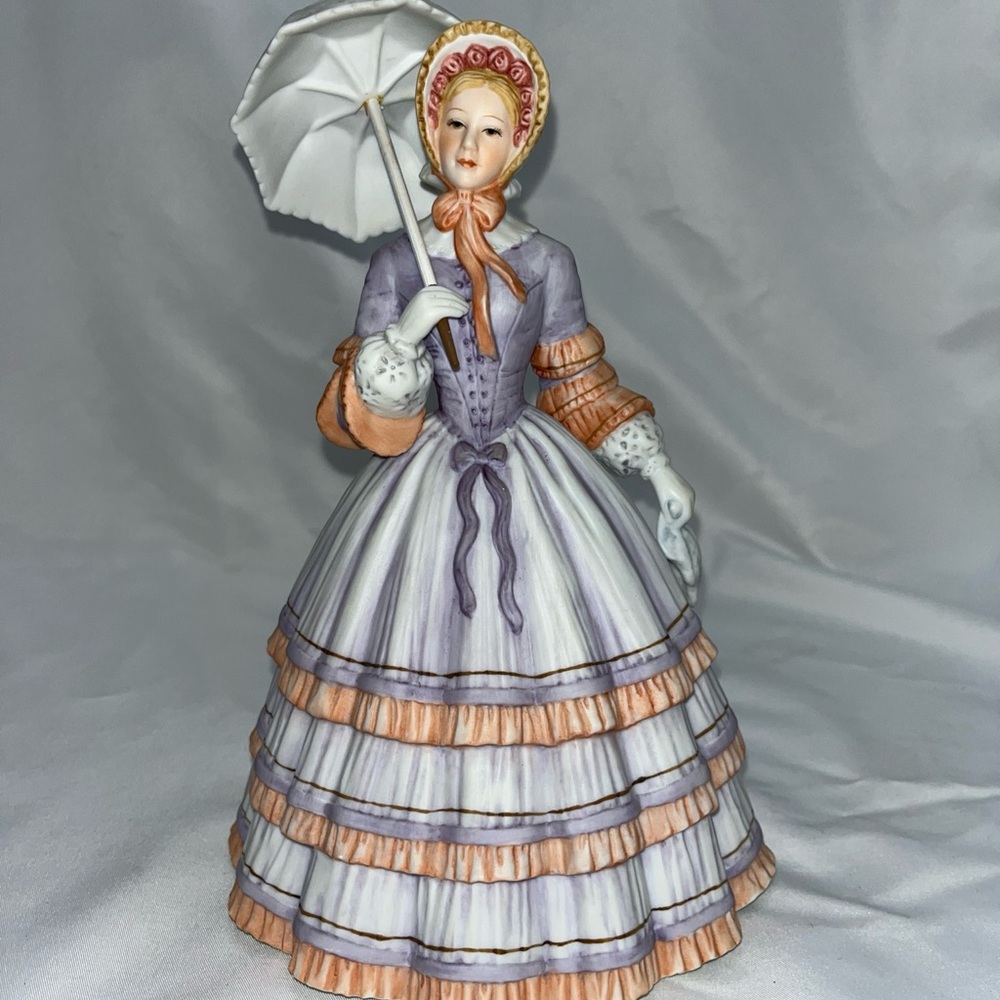 LENOX "Springtime Promenade" 9" Fine Porcelain Figurine Woman with Parasol - Picture 14 of 14